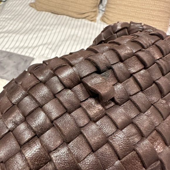 COPY - FALOR leather woven brown bag Italy - Picture 14 of 16